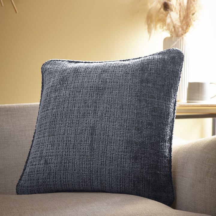 Alba Cushion by Appletree Loft in Charcoal 43 x 43cm