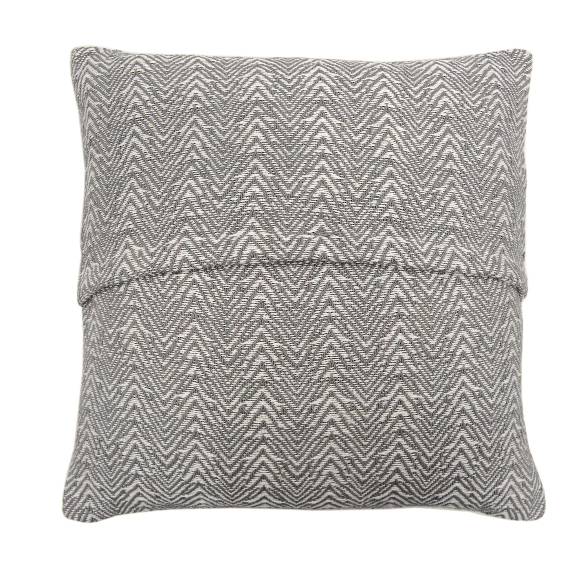 Herringbone Cushion by Appletree Loft in Silver 43 x 43cm - Cushion - Appletree Loft