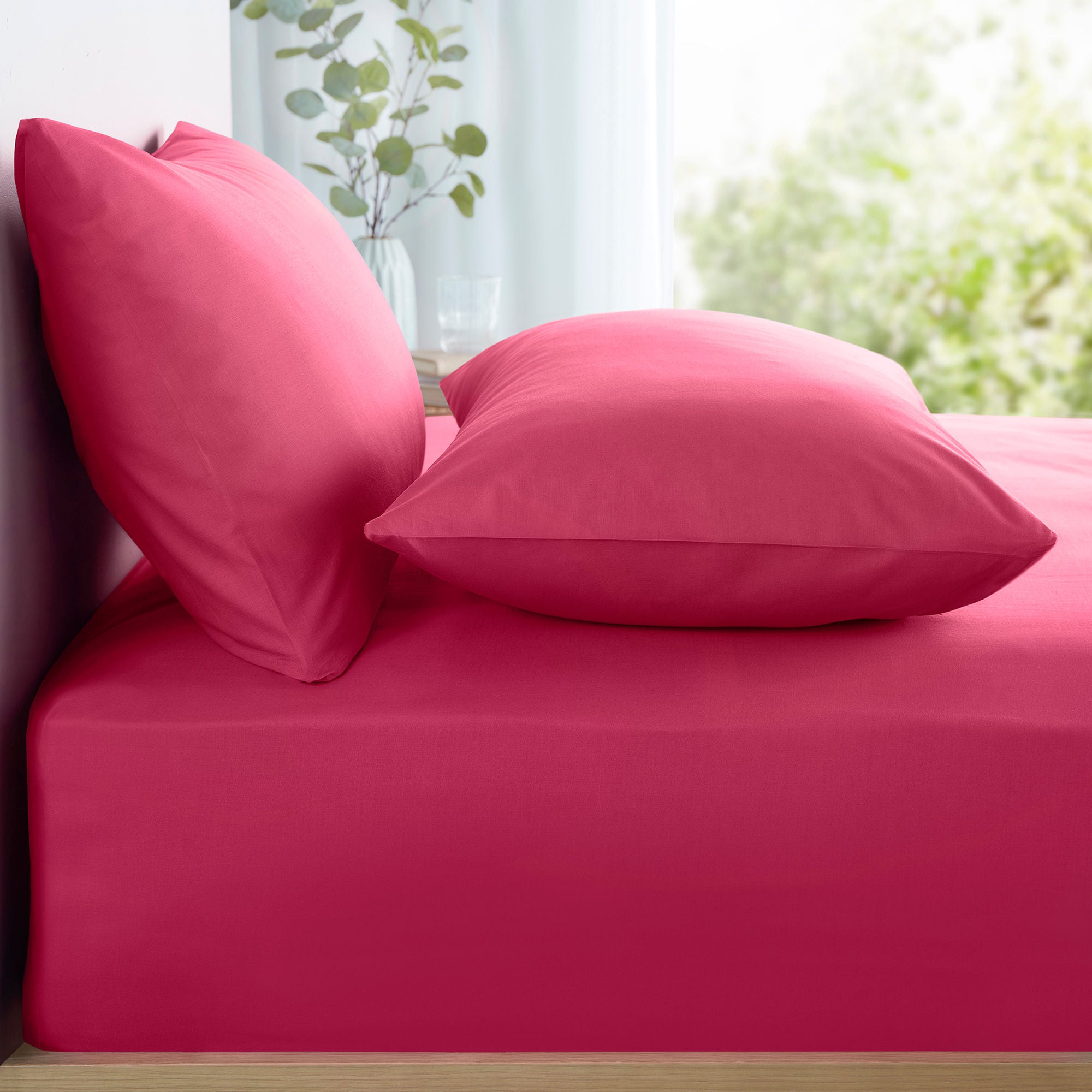 Appletree Pure Cotton 28cm Fitted Bed Sheet by Appletree Style in Pink - 28cm Fitted Bed Sheet - Appletree Style