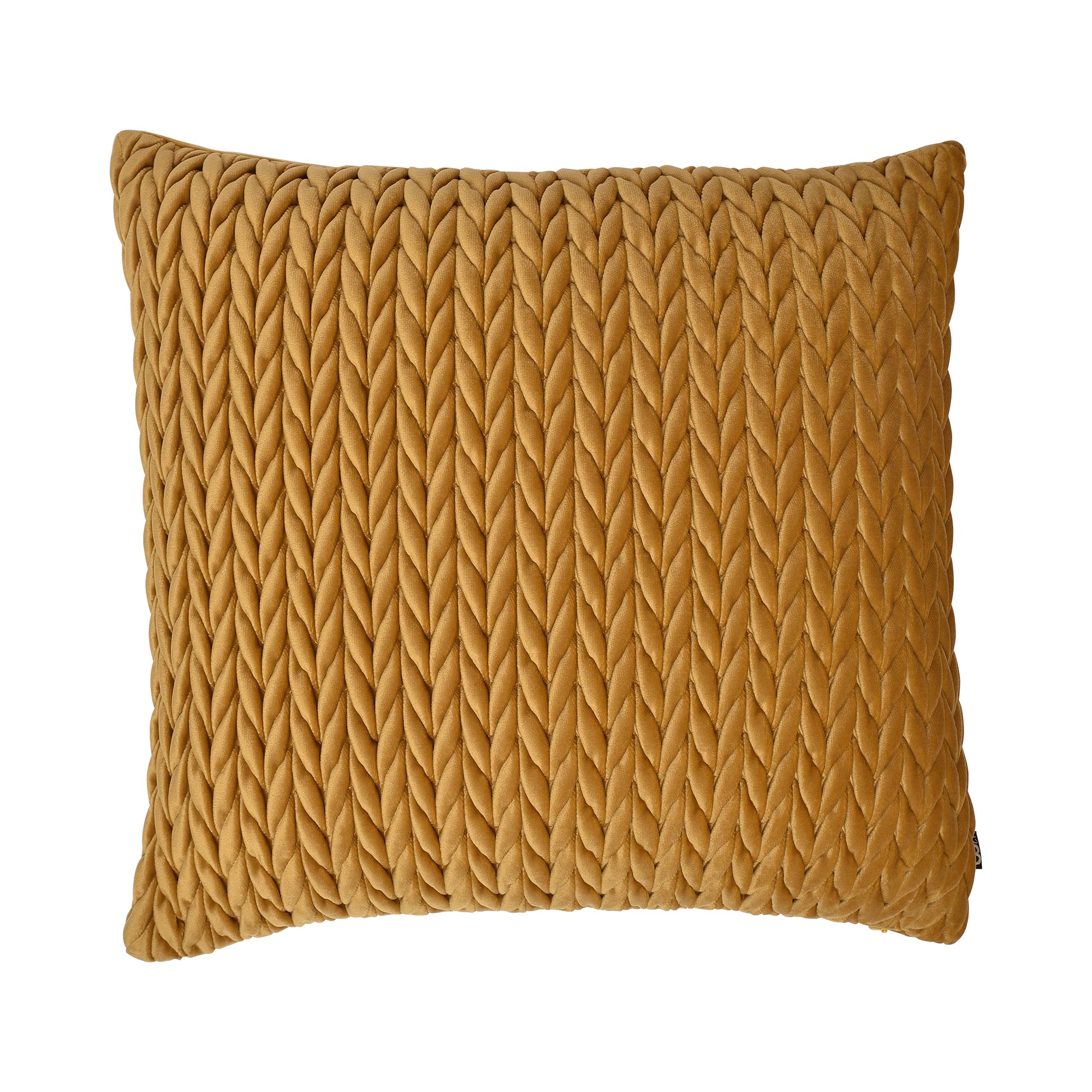 Amory Cushion by Laurence Llewelyn-Bowen in Gold 43 x 43cm - Cushion - Laurence Llewelyn-Bowen