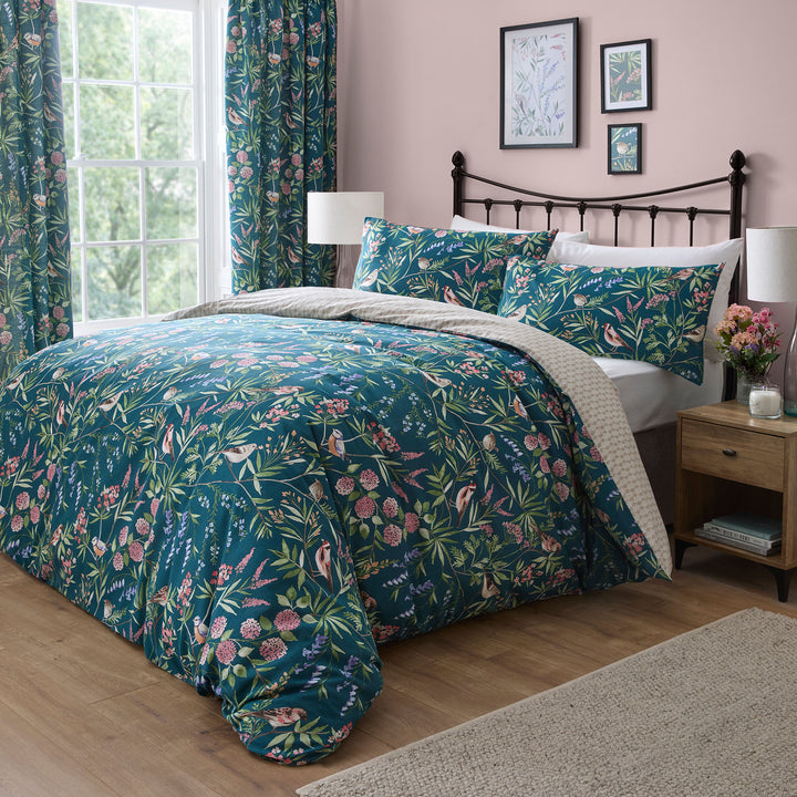 Caraway Duvet Cover Set by Dreams & Drapes Design in Green - Duvet Cover Set - Dreams & Drapes Design