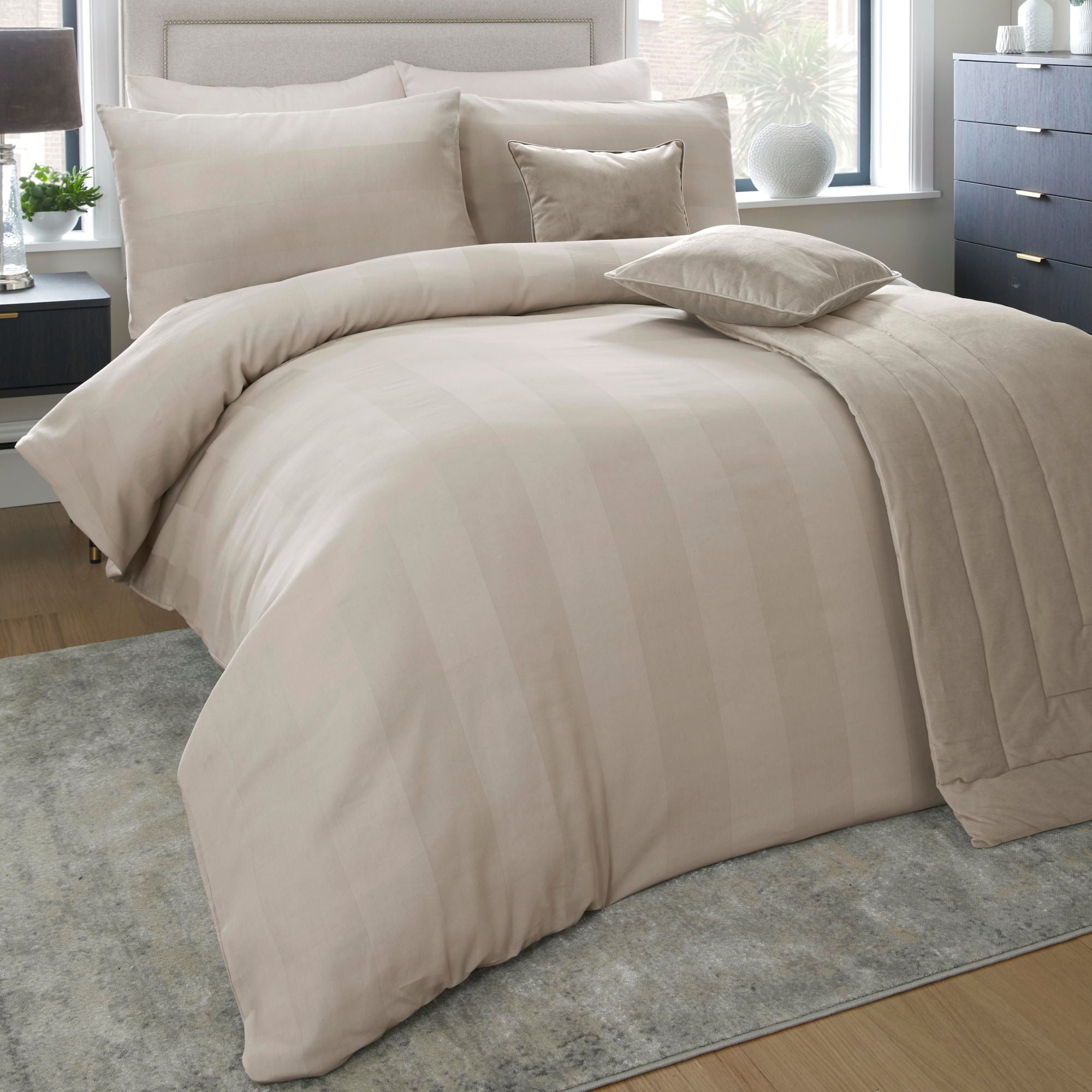 Capri Duvet Cover Set by Appletree Boutique in Linen - Duvet Cover Set - Appletree Boutique