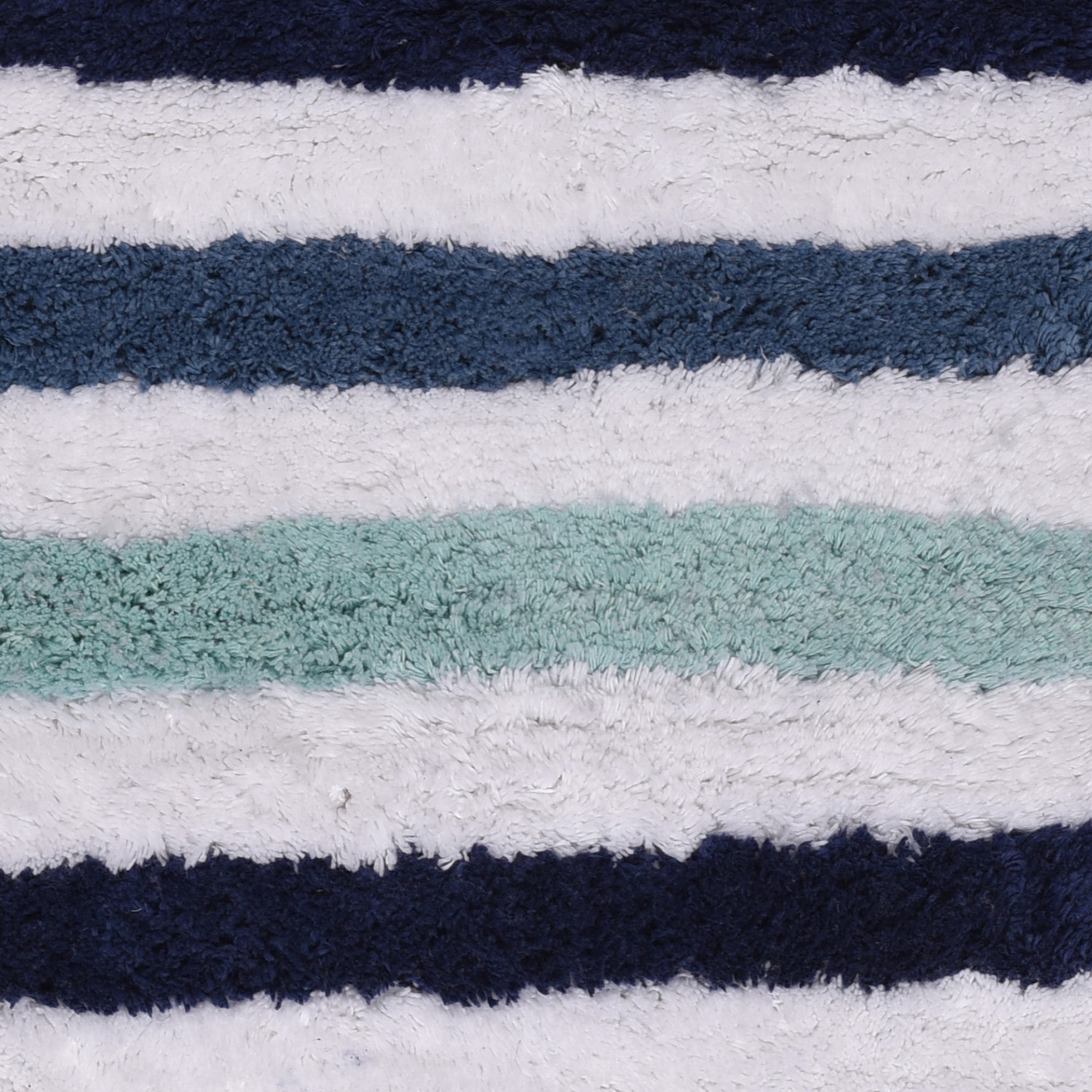 Carlson Stripe Bath Mat by Fusion Bathroom in Blue 50 x 80cm - Bath Mat - Fusion Bathroom