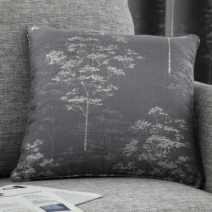 Elmwood Cushion by Curtina in Graphite 43 x 43cm - Cushion - Curtina