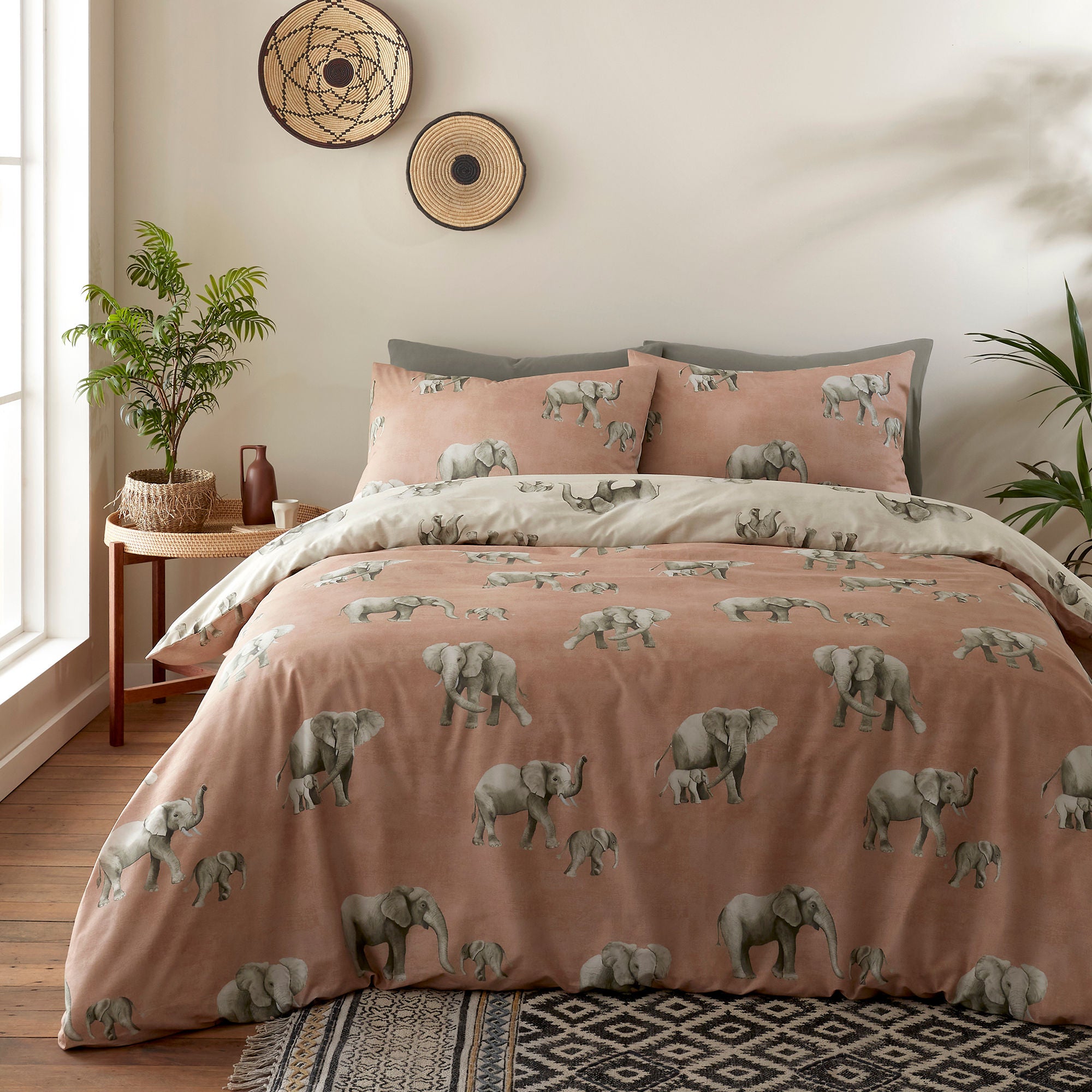 Ella the Elephant Duvet Cover Set by Fusion in Natural - Duvet Cover Set - Fusion