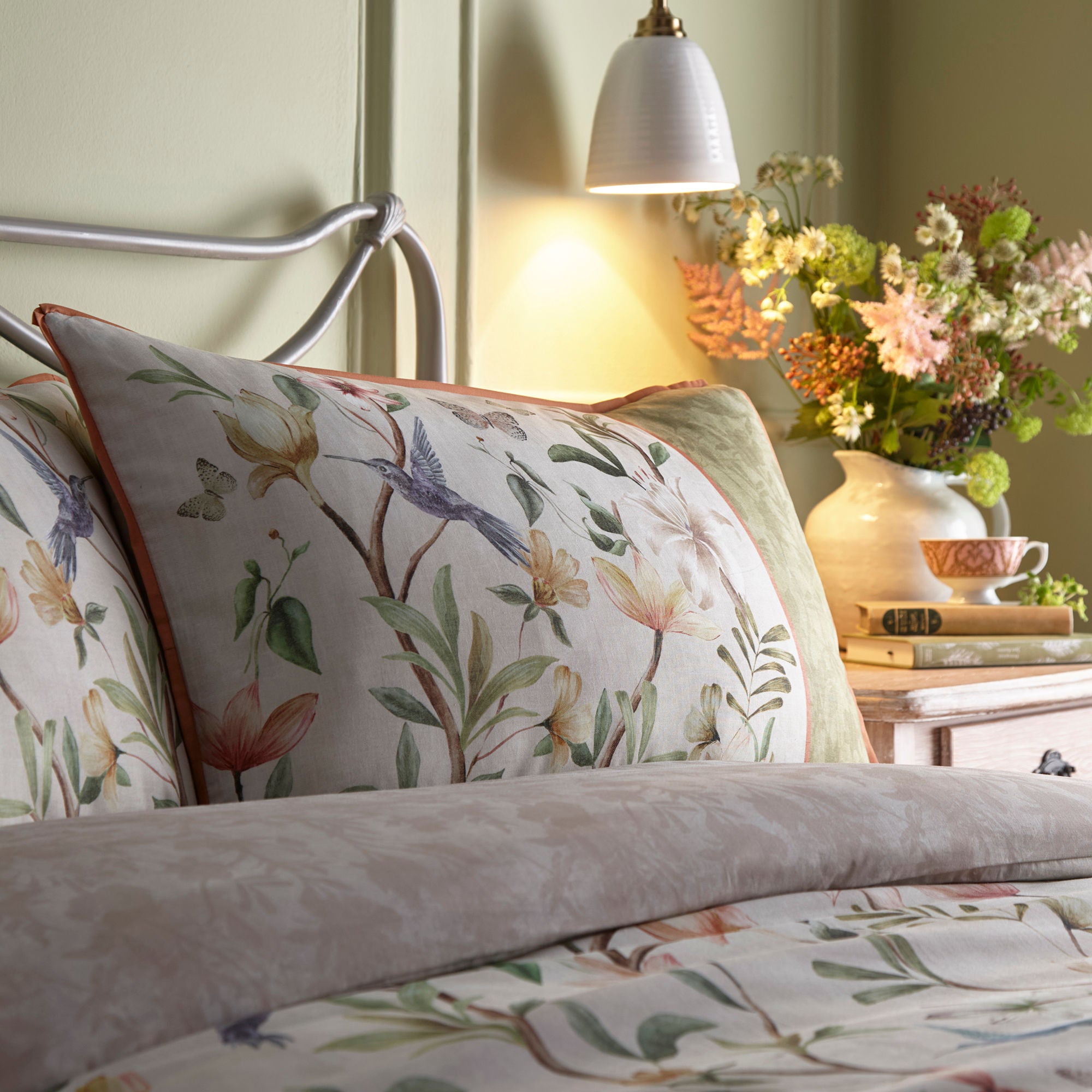 Fiorella Duvet Cover Set by Appletree Heritage in Natural - Duvet Cover Set - Appletree Heritage