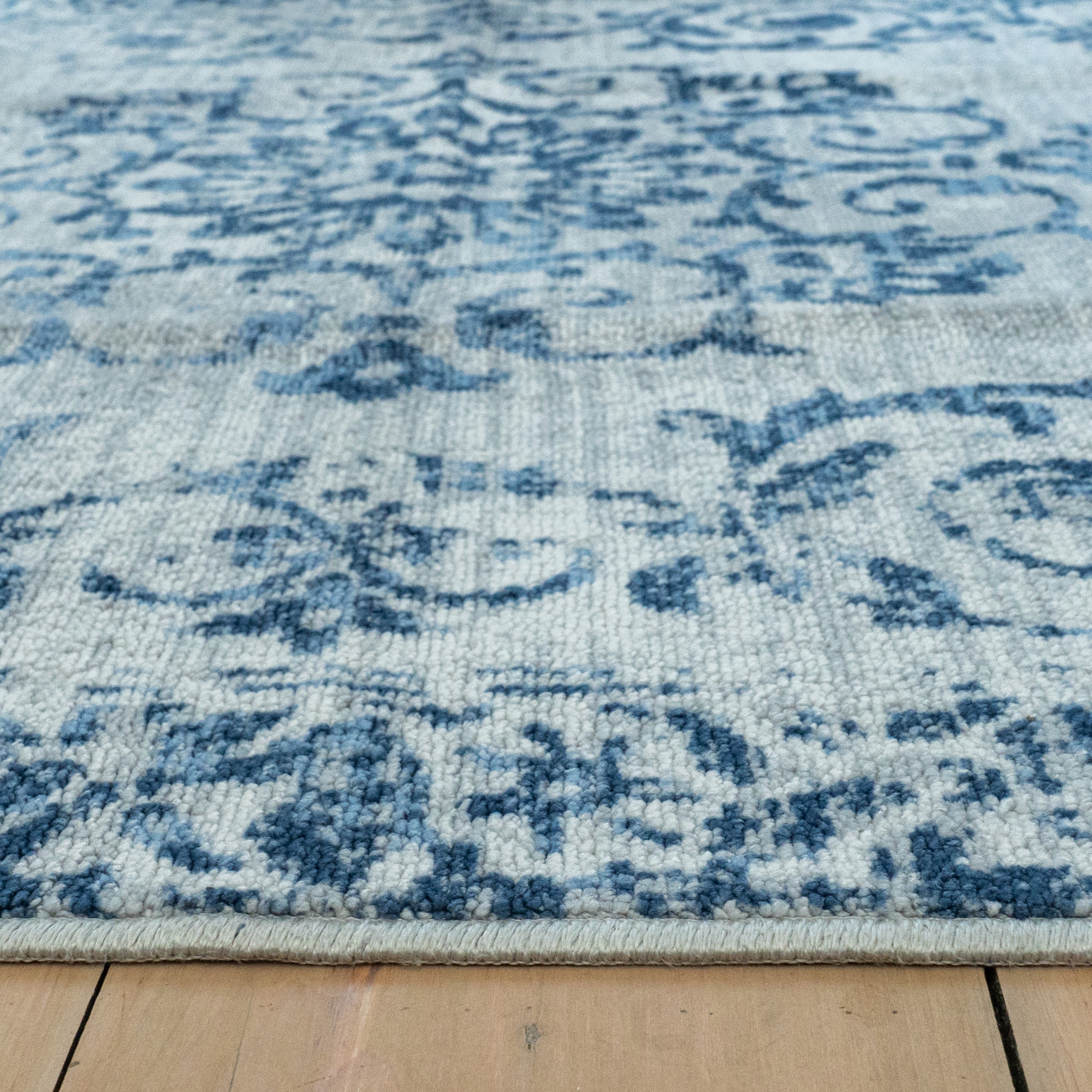 Faraday Washable Rug by Dreams & Drapes Design in Blue 120 x 180cm - Washable Rug - Dreams & Drapes Design