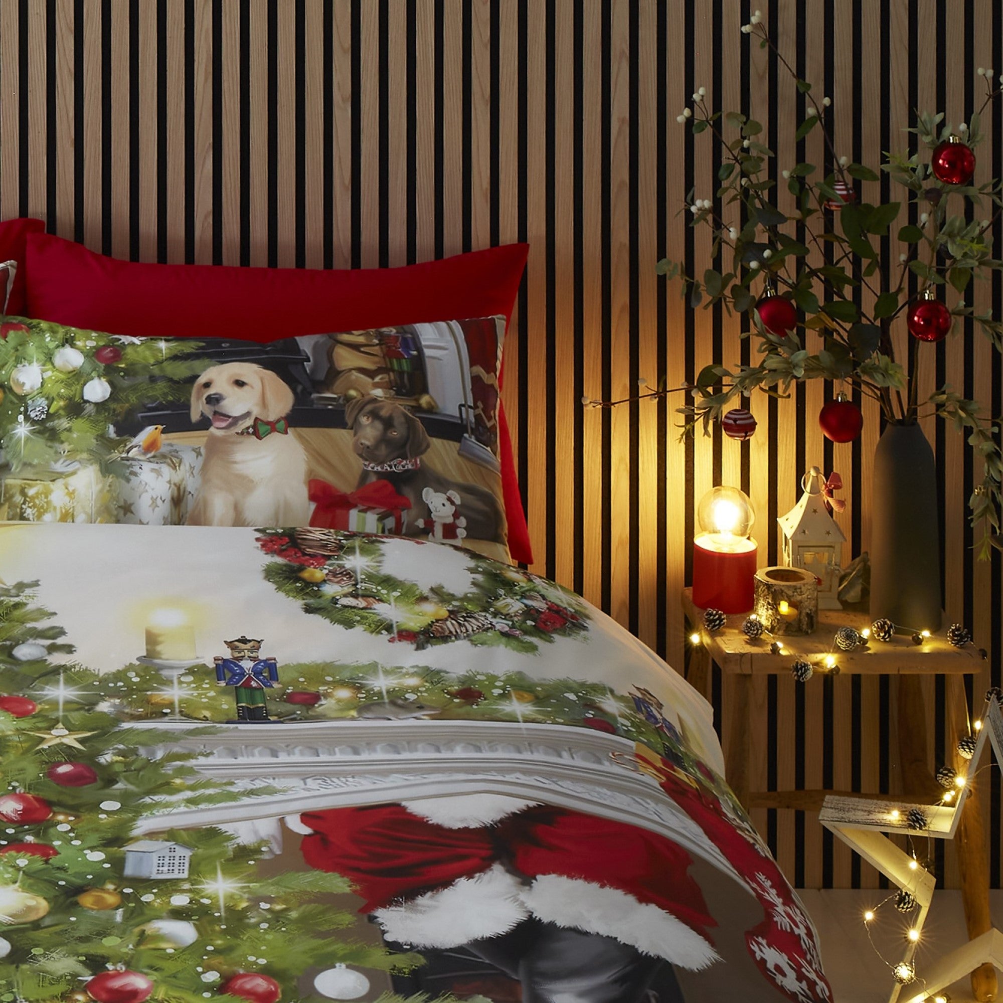 Christmas Tree Duvet Cover Set by Fusion in Multi - Duvet Cover Set - Fusion