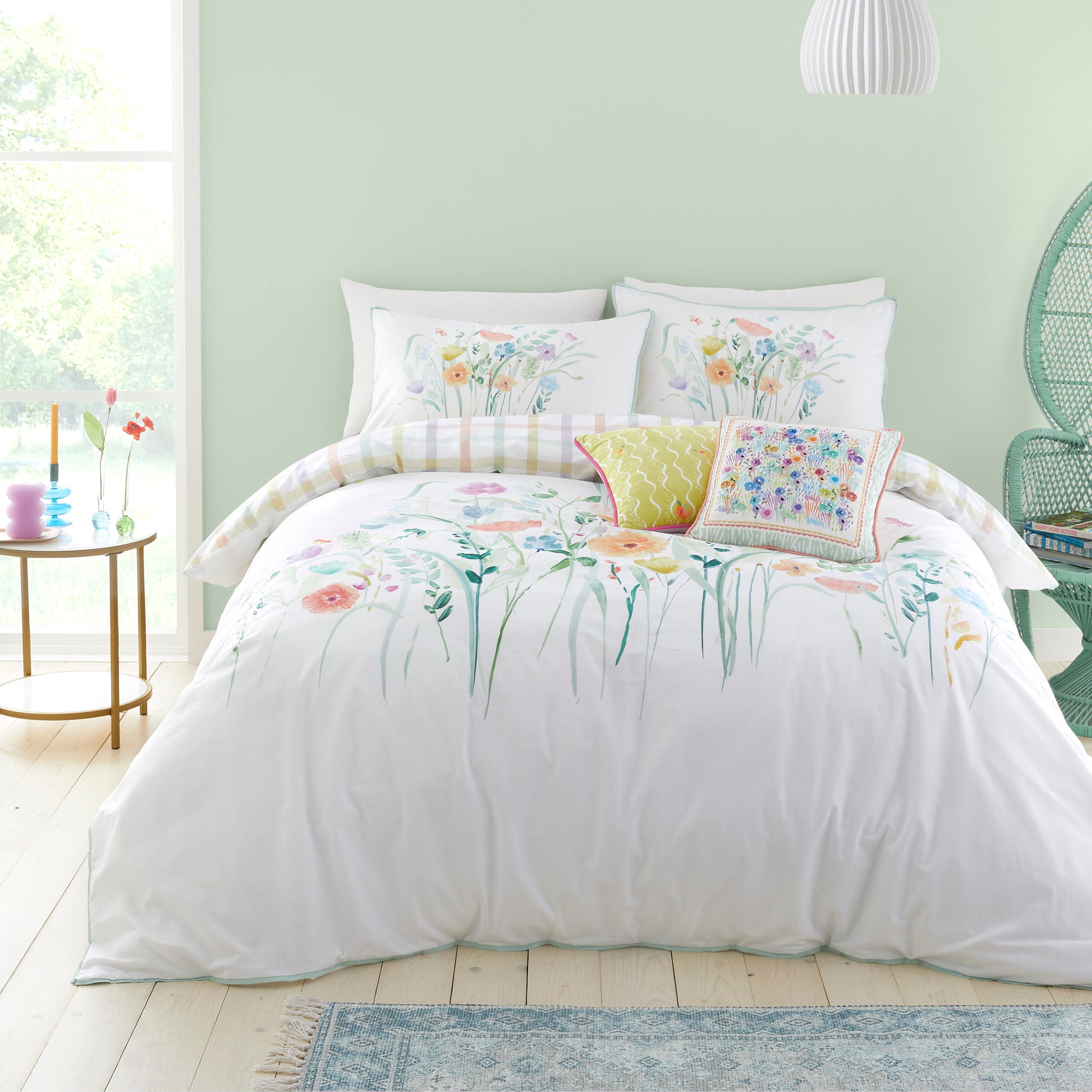 Gardenia Duvet Cover Set by Appletree Style in Multi - Duvet Cover Set - Appletree Style