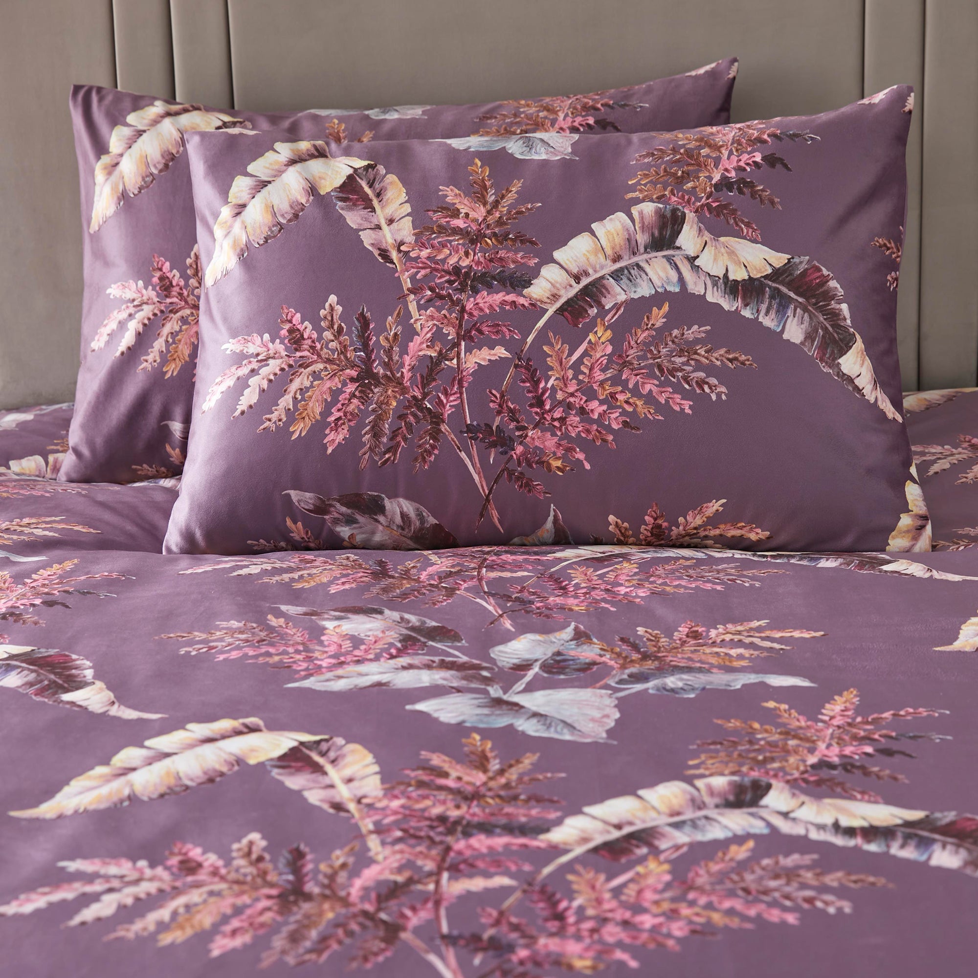 Josette Duvet Cover Set by Soiree in Mauve - Duvet Cover Set - Soiree