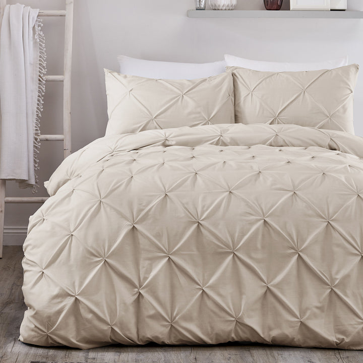 Lara Duvet Cover Set by Serene in Natural