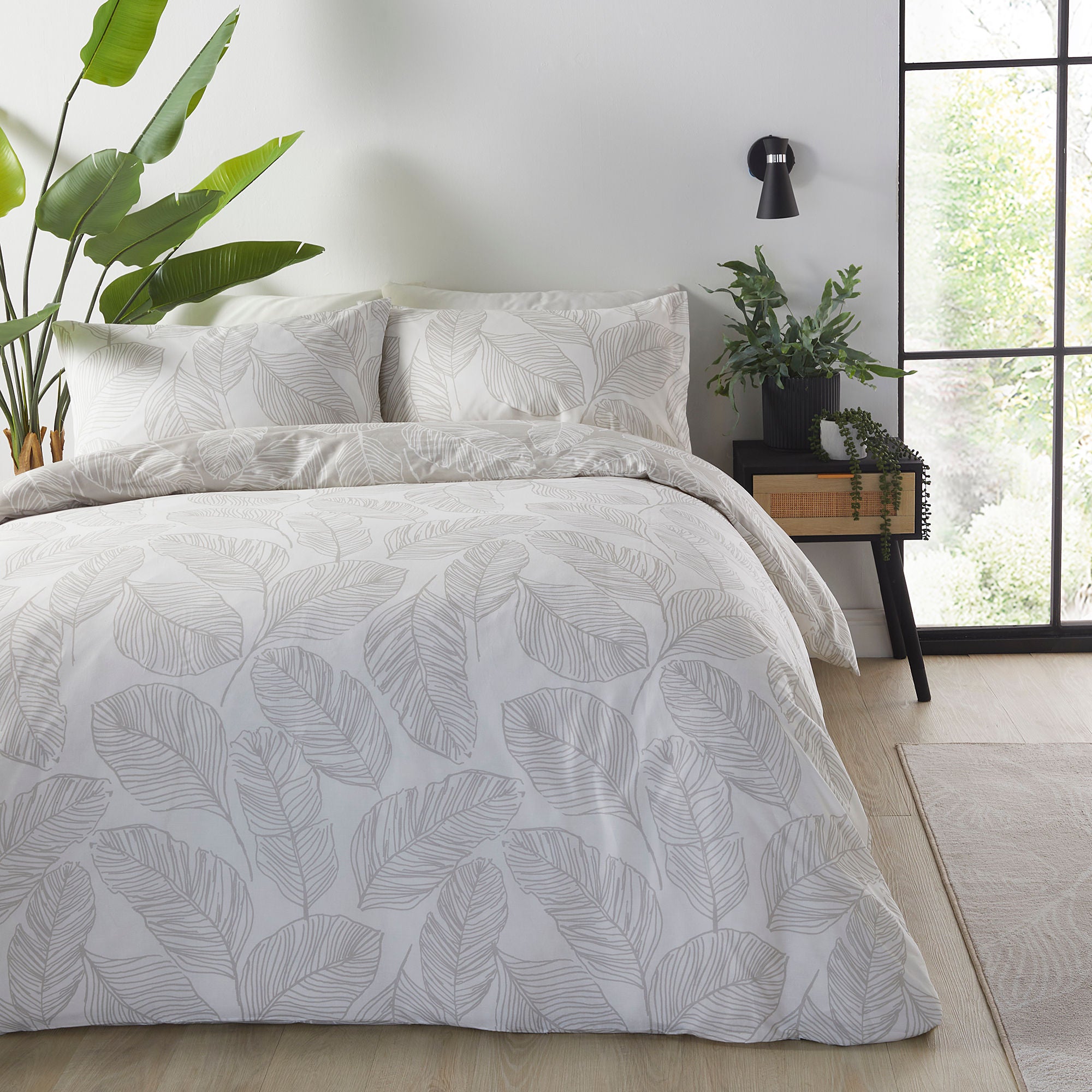 Matteo Duvet Cover Set by Fusion in Natural - Duvet Cover Set - Fusion