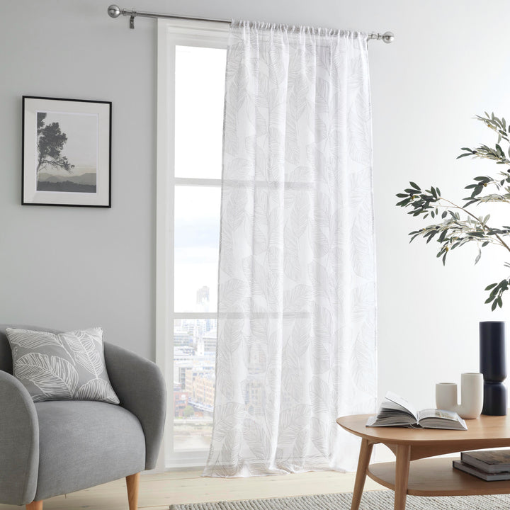 Matteo Voile Panel by Fusion in Grey - Voile Panel - Fusion