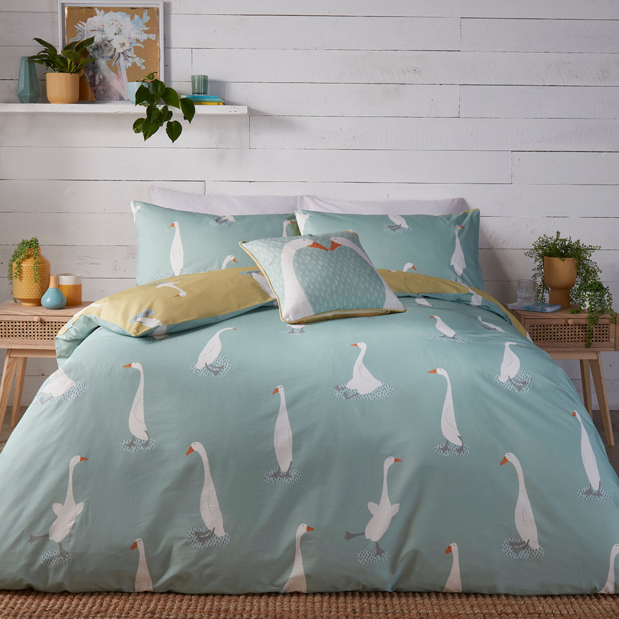 Puddles The Duck Duvet Cover Set by Fusion in Yellow - Duvet Cover Set - Fusion