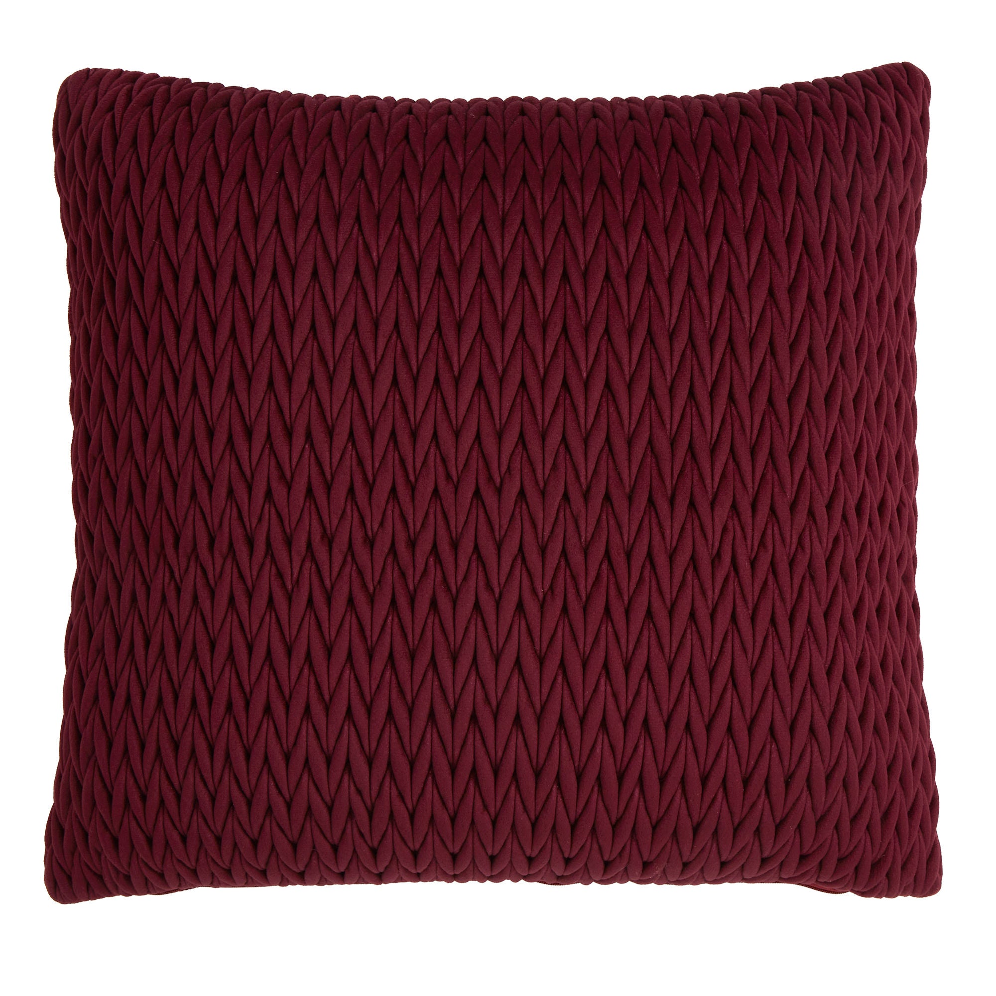 Amory Cushion by Laurence Llewelyn-Bowen in Wine 43 x 43cm - Cushion - Laurence Llewelyn-Bowen