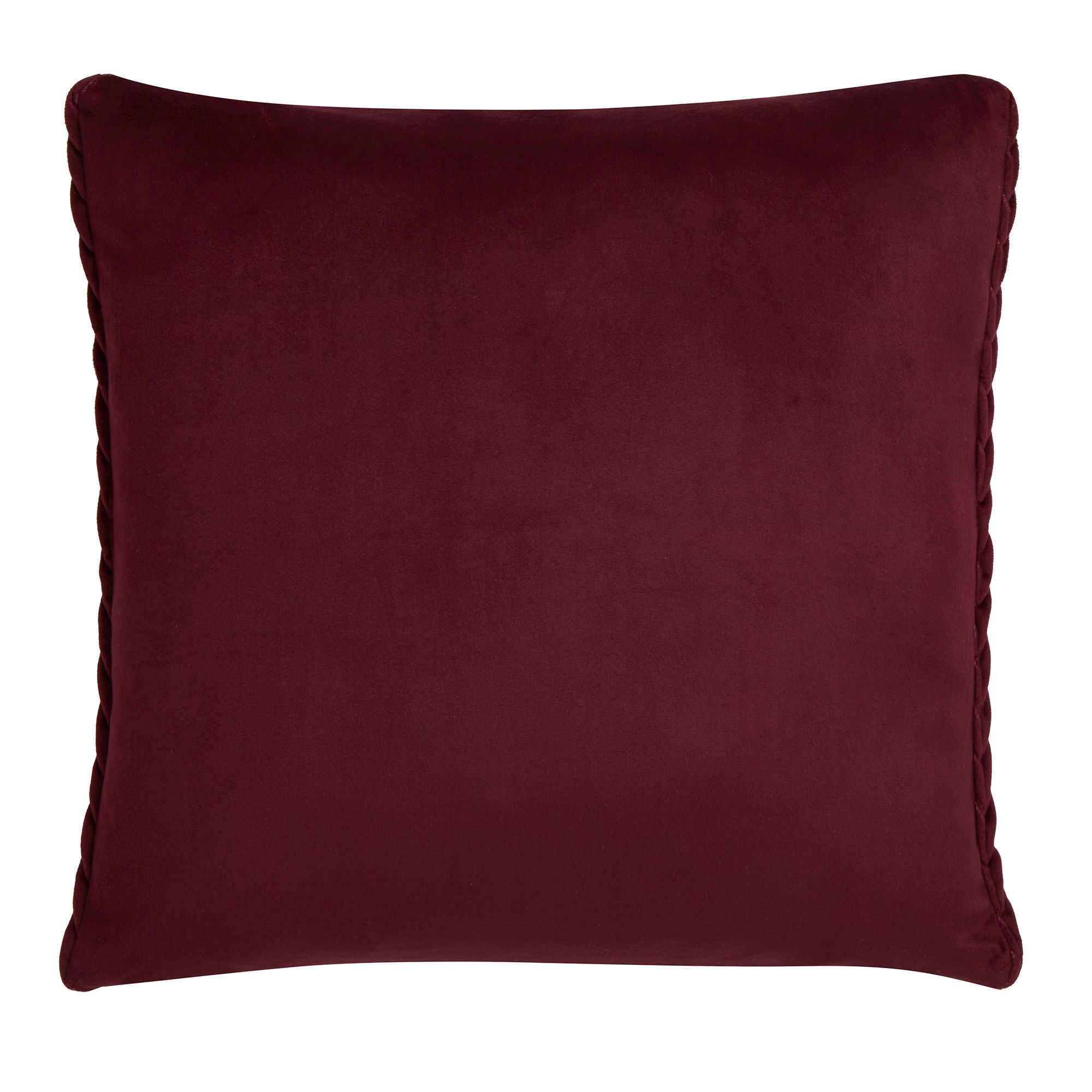 Amory Cushion by Laurence Llewelyn-Bowen in Wine 43 x 43cm - Cushion - Laurence Llewelyn-Bowen