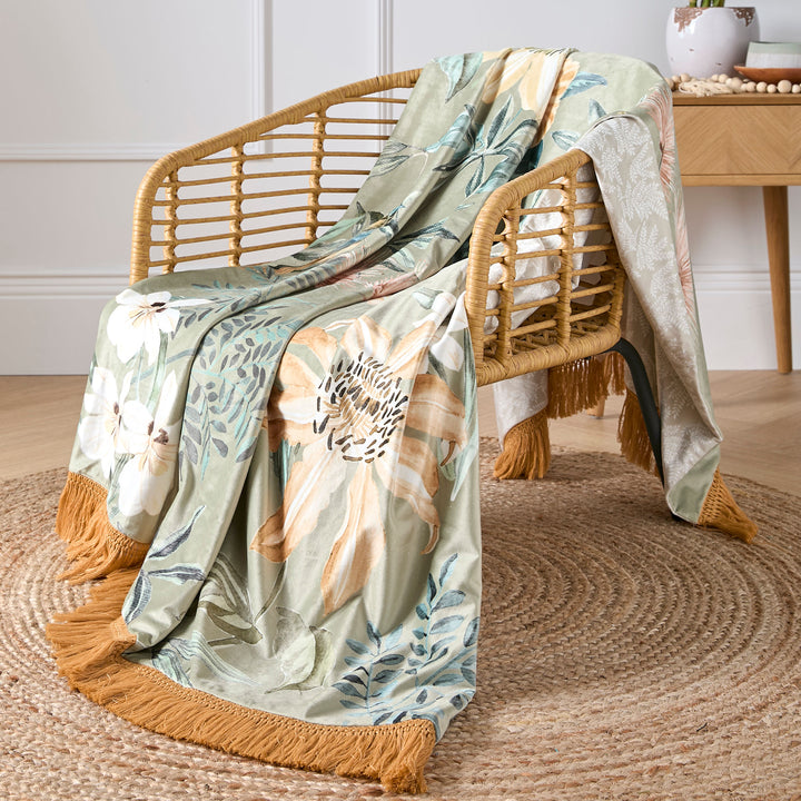 Sagara Throw by Soiree in Green 130 x 180cm