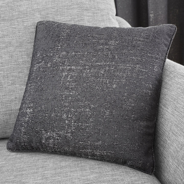 Solent Cushion by Curtina in Graphite 43 x 43cm - Cushion - Curtina