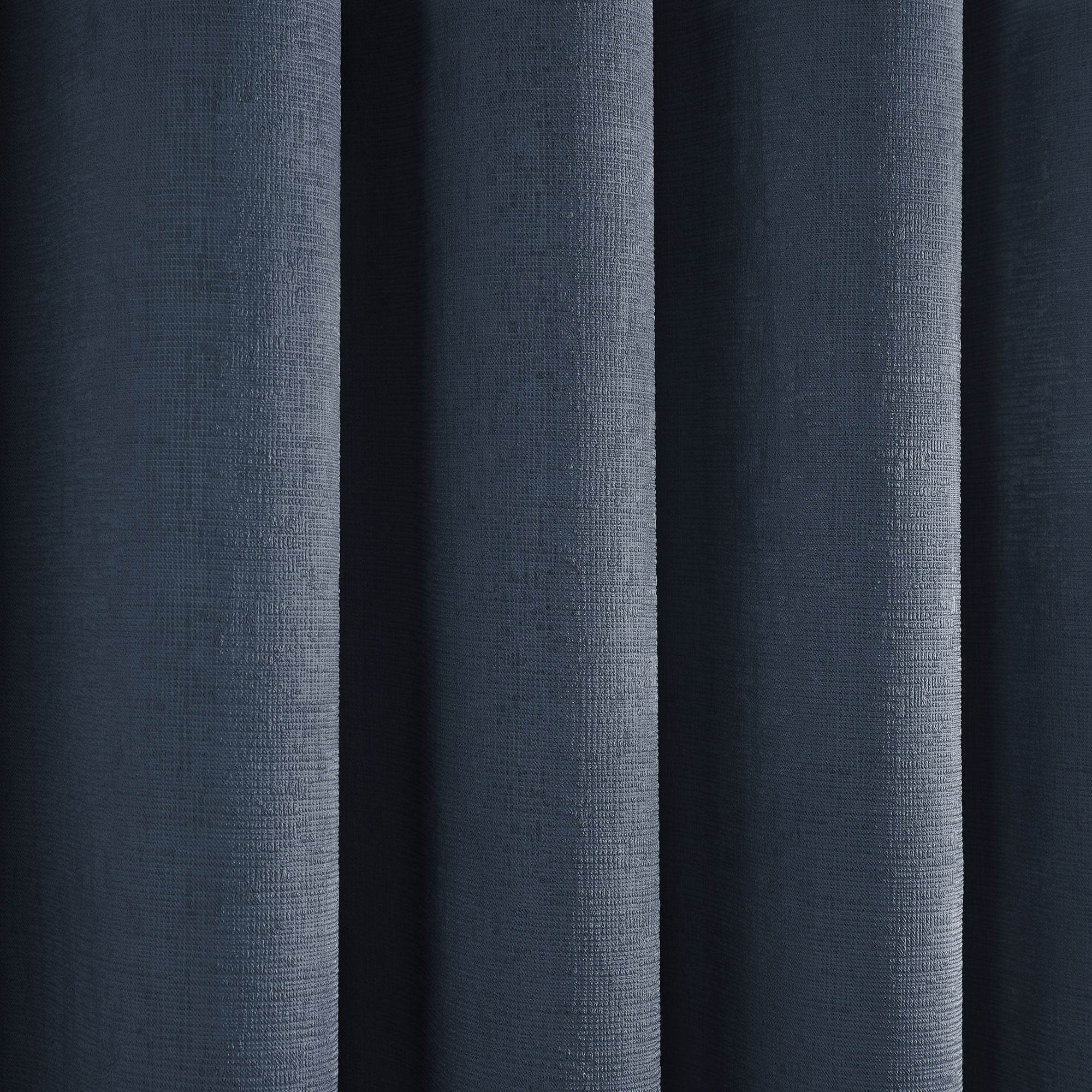 Strata Pair of Eyelet Curtains by Fusion in Navy - Pair of Eyelet Curtains - Fusion