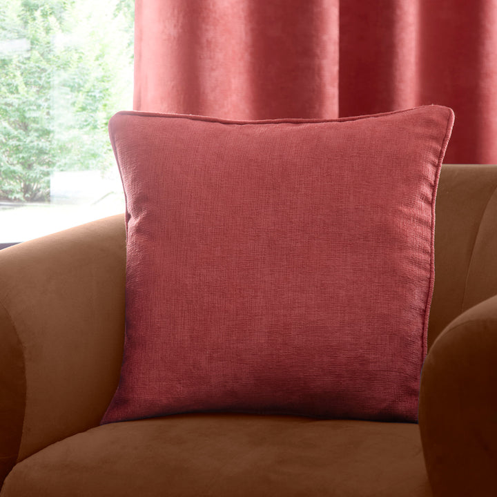 Strata Cushion by Fusion in Terracotta 43 x 43cm - Cushion - Fusion