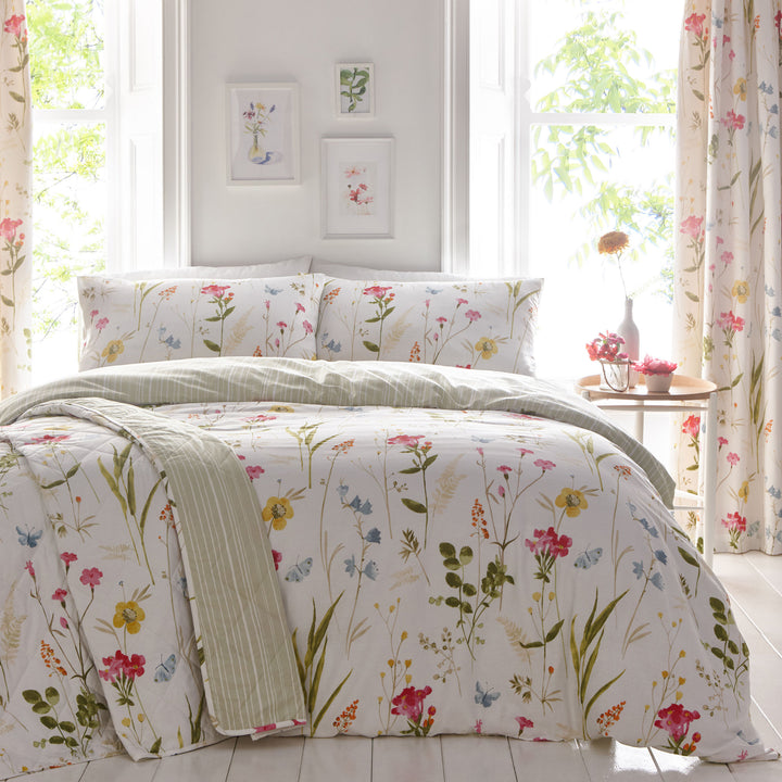 Spring Glade Bedspread by Dreams & Drapes in Multicolour 229cm X 195cm - Bedspread - Dreams & Drapes