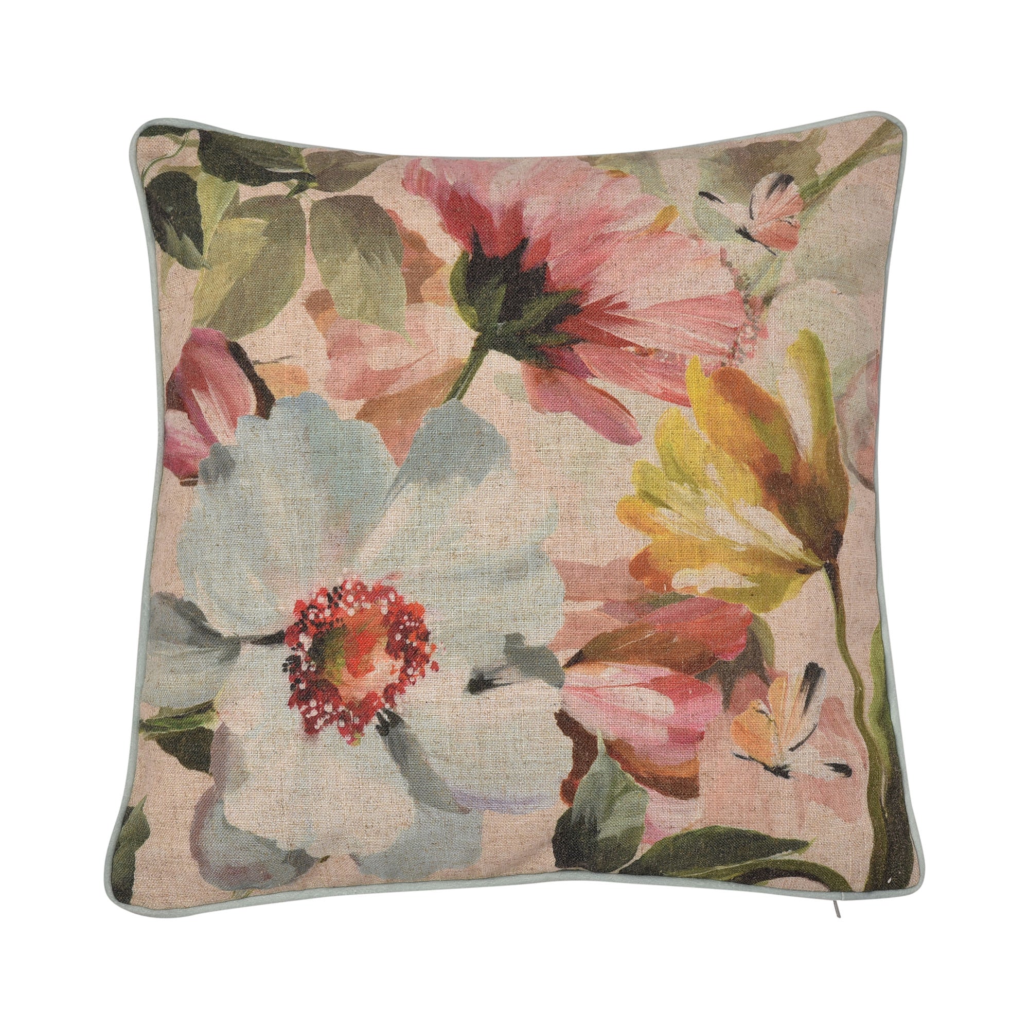 Serenity Cushion by Appletree Heritage in Duck Egg 43 x 43cm - Cushion - Appletree Heritage