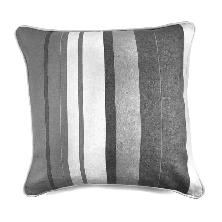Whitworth Stripe Cushion by Fusion in Grey 43 x 43cm - Cushion - Fusion