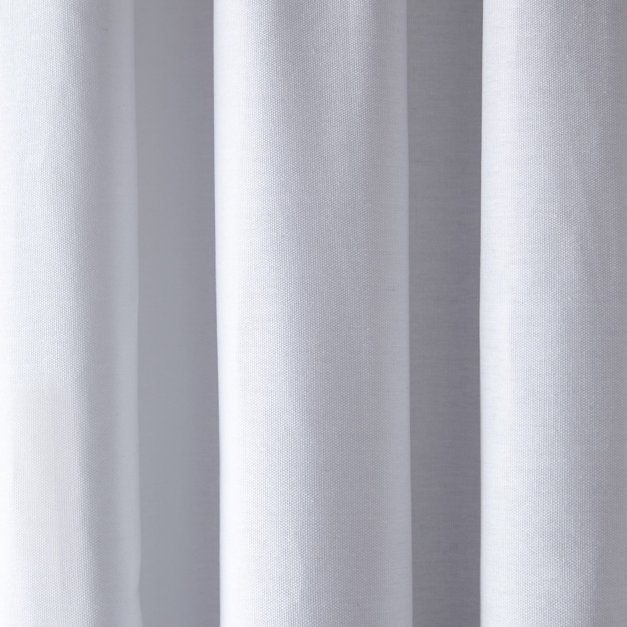 Dijon Pair of Pencil Pleat Curtains by Fusion in White - Pair of Pencil Pleat Curtains - Fusion