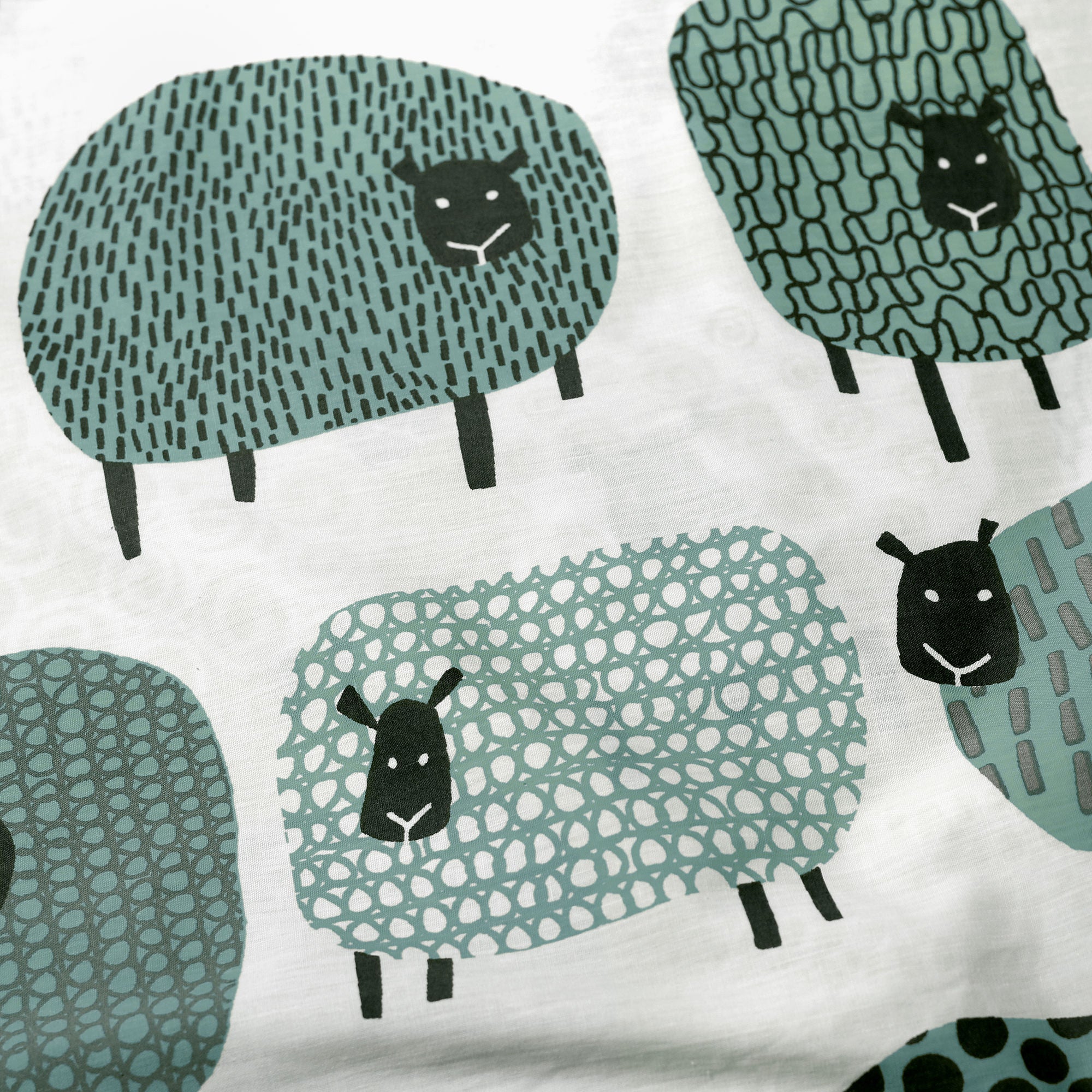 Dotty Sheep Duvet Cover Set by Fusion in Duck Egg - Duvet Cover Set - Fusion