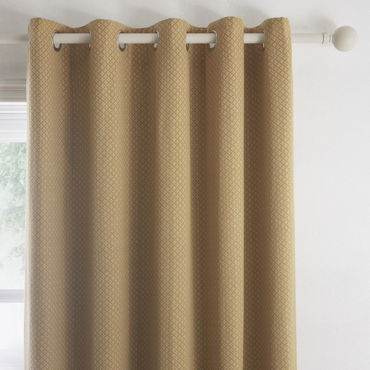 Indiana Pair of Eyelet Curtains by Dreams & Drapes in Yellow – Ulster ...